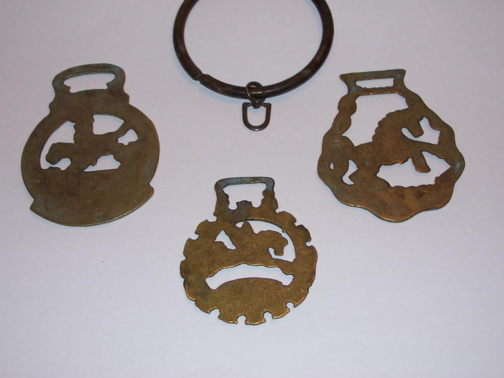 Vintage Solid Brass Horse Brasses Harness Tack