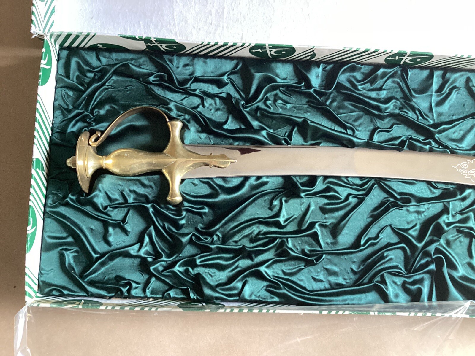 Pakistan Army Talwar Saber | Gift From General Mirza Aslam Beg, with Box, 32”