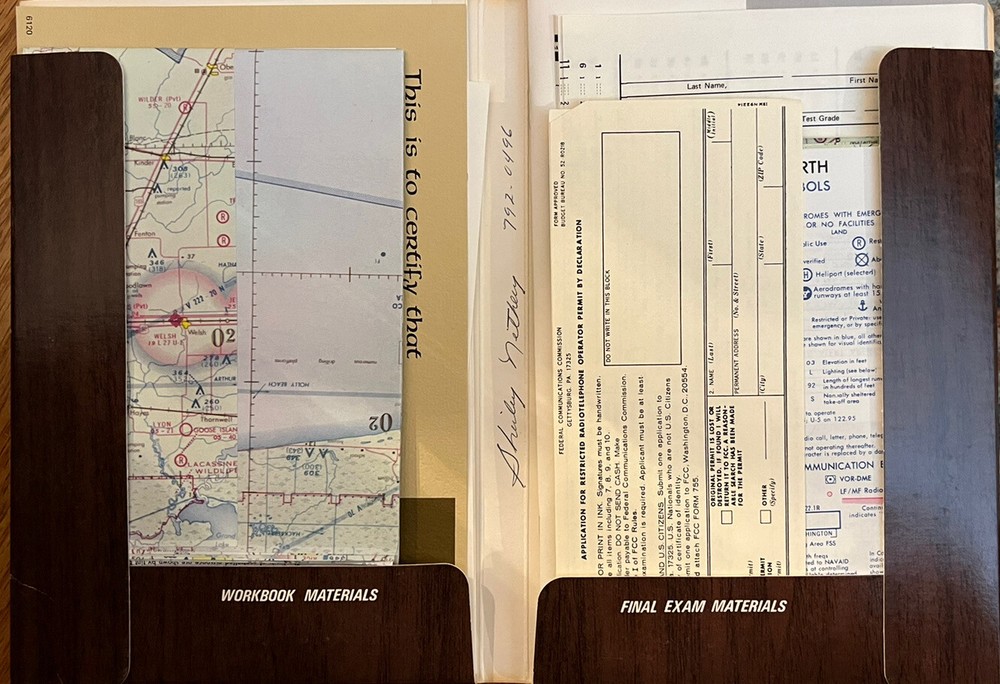 Vintage Jeppesen Sanderson Private Pilot Basic Kit Training Course Books