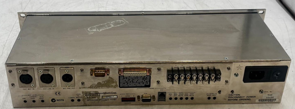 RTS by Telex Matrix Intercom System KP96-7 Intercom Control Panel