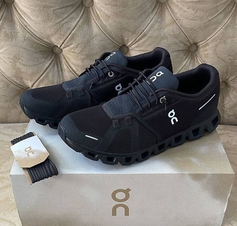 On Cloud 5 - All Black- Women Running Shoes