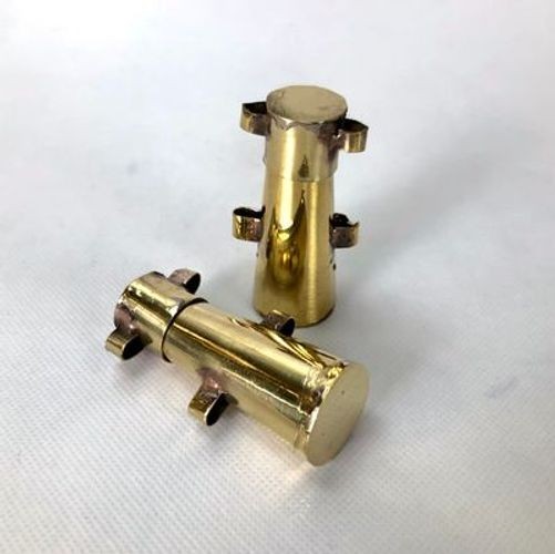 Brass Matchlock Chargers - Brass "Apostles" - 1 pair