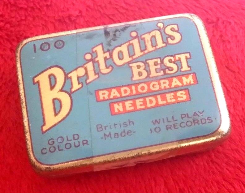 PG035 - BRITAIN'S BEST NEEDLES (2)11/16 Gramophone DOT Tin Box