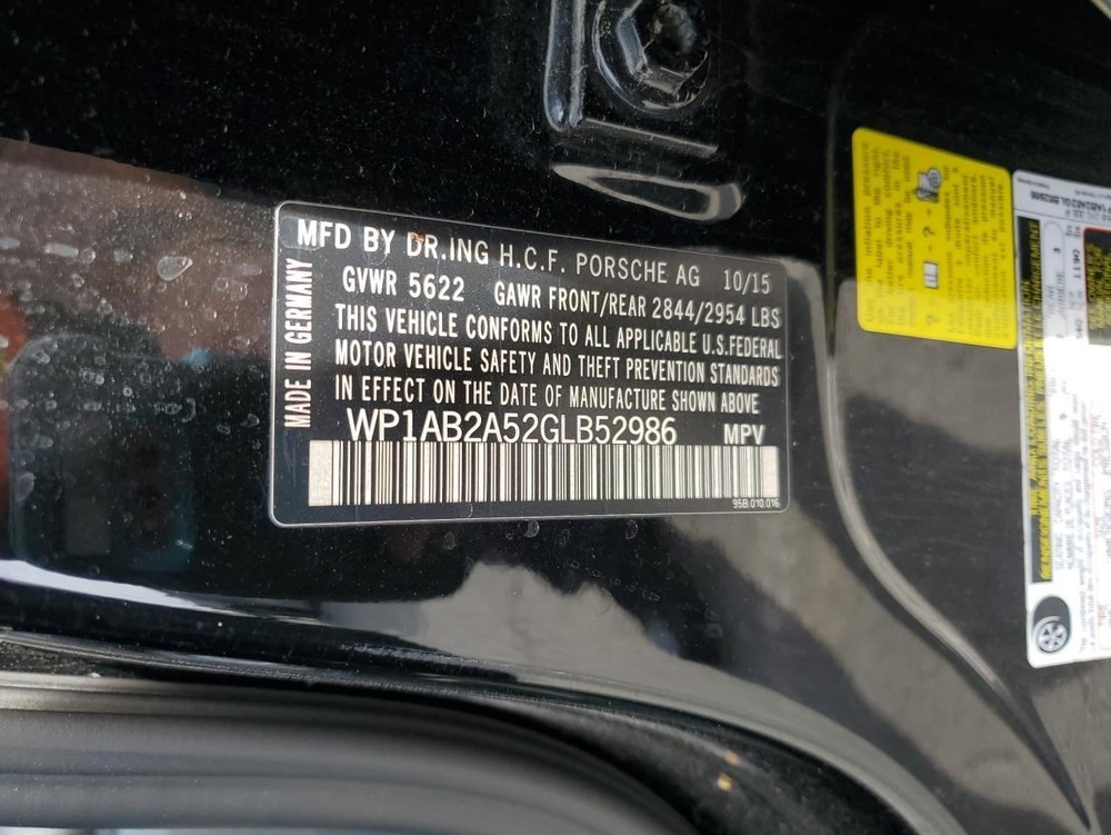 FRONT BODY WIRE HARNESS OEM 2016 PORSCHE MACAN