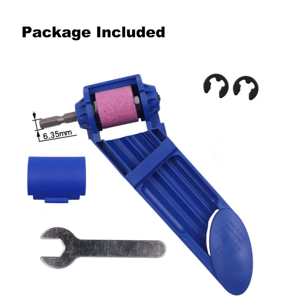 Drill Bit SHARPENER Corundum Grinding Wheel Titanium Portable Powered Tools US