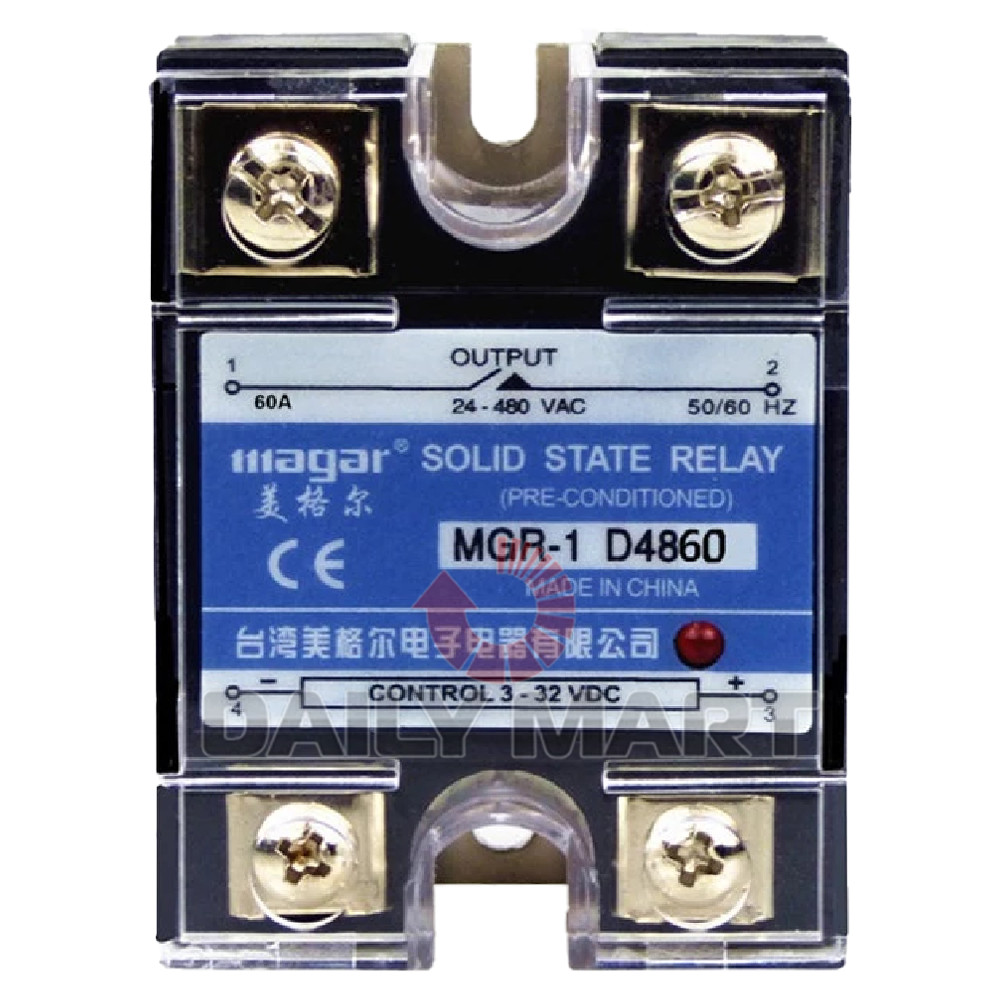 New In Box MEGGER MGR-1 D4860 Solid State Relay 220V