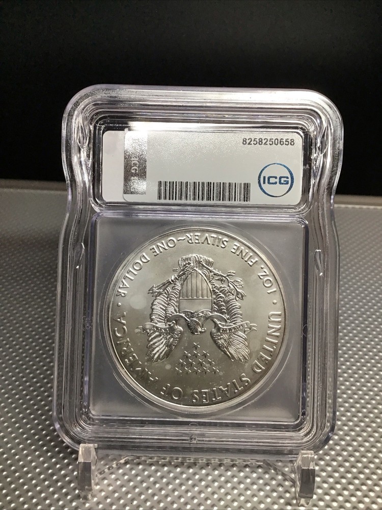 2019 American Silver Eagle 1 Oz MS70 ICG