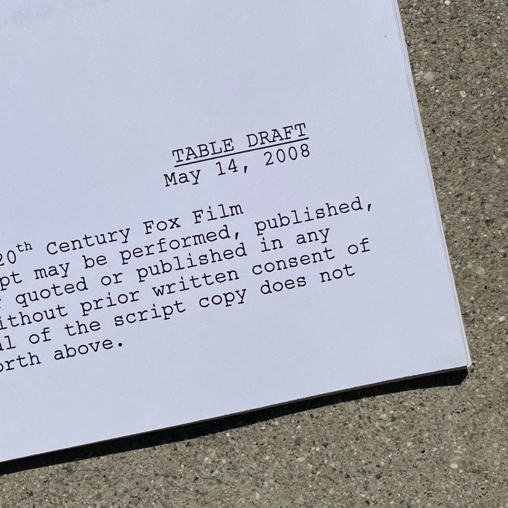 American Dad Rachael Macfarlane 2008 Isla Island Production Table Draft Script