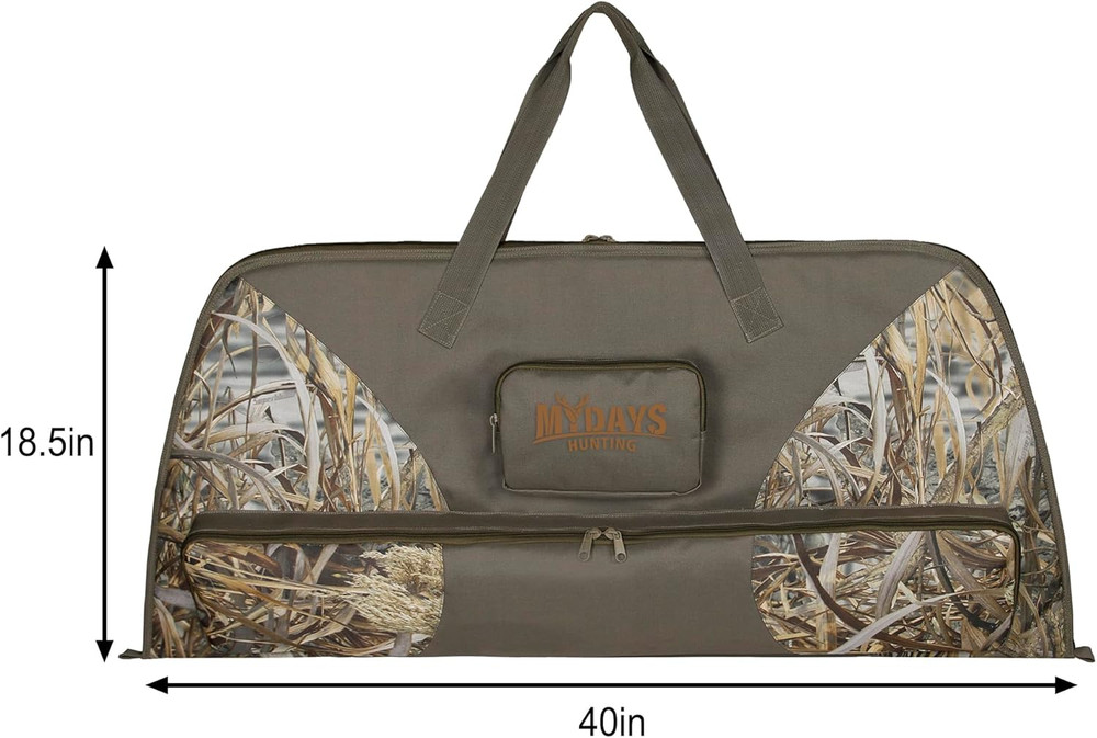 Compound Bow Case,Feigeer Camo Soft Bow Case with Thick Protective Foam Padding