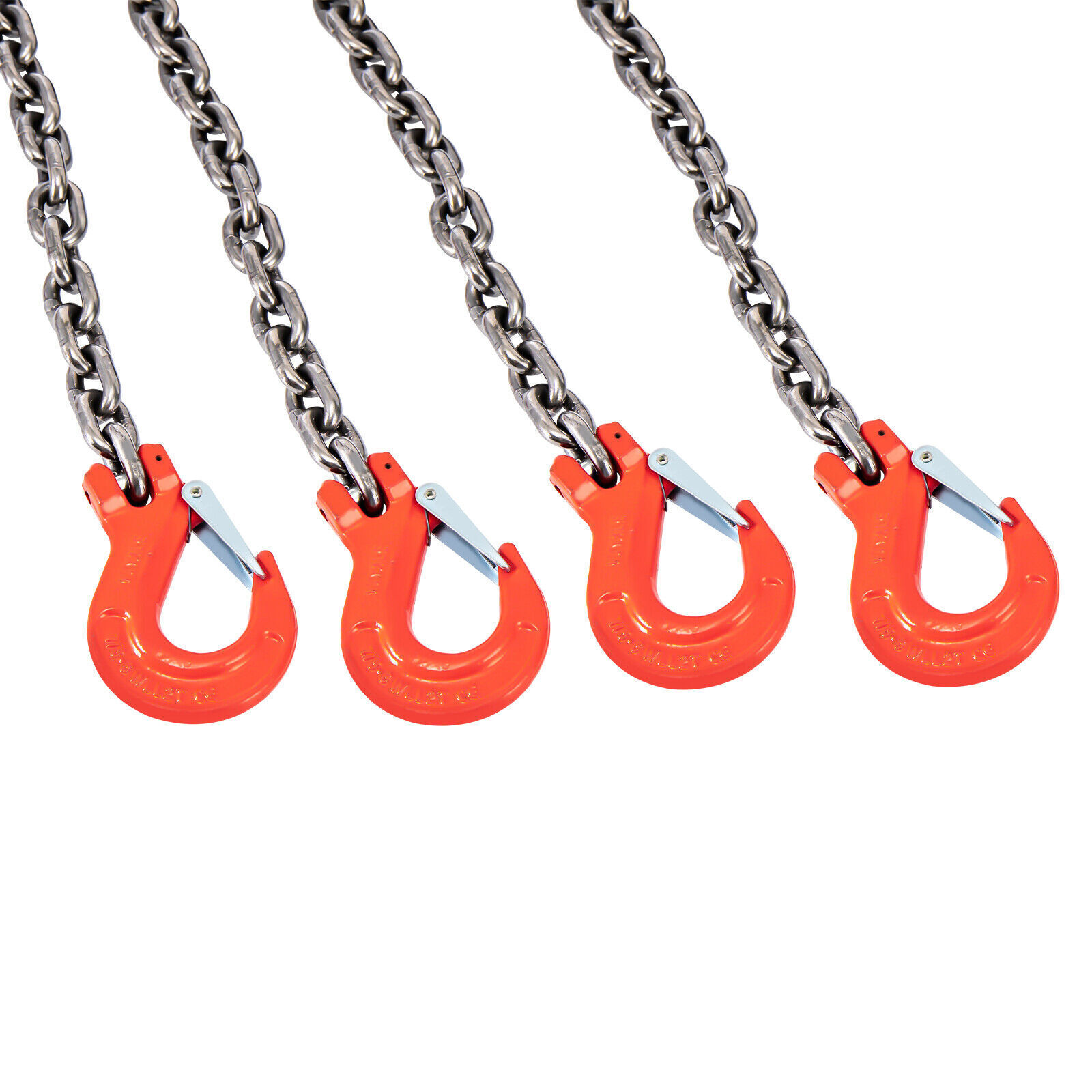 5Ton Chain Sling 5/16" in 4 Legs with Sling Hooks G80 Lifting Chain Sling Red
