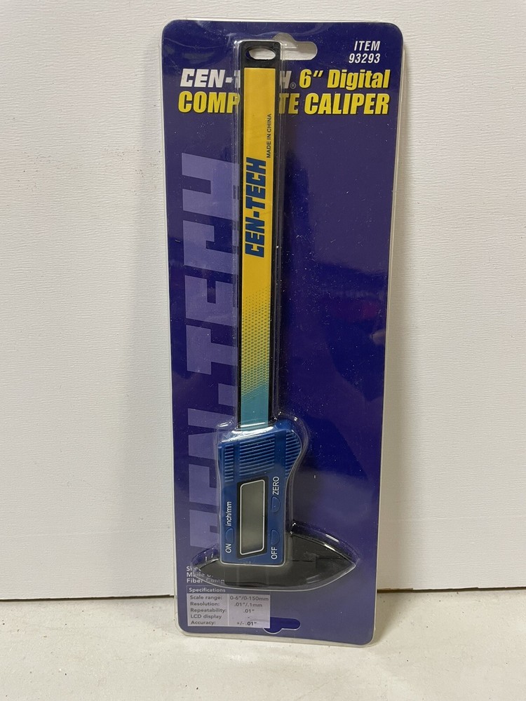 Cen-Tech 6" Composite Digital Caliper Shock Proof #93293