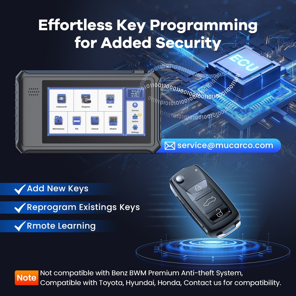 MUCAR VO6 128+ Vehicle Coverage OBD2 Scanner All Systems Auto Diagnostic Scanner