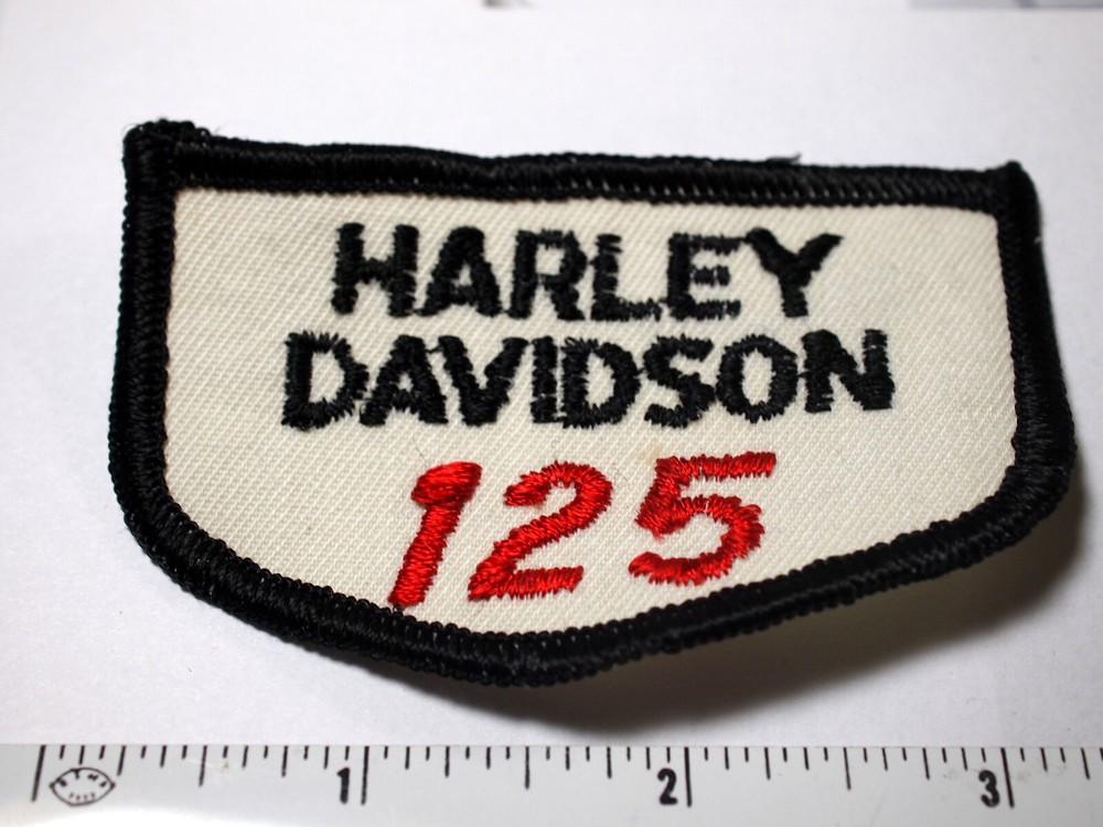 Harley Motorcycle 125 Patch _ Vintage