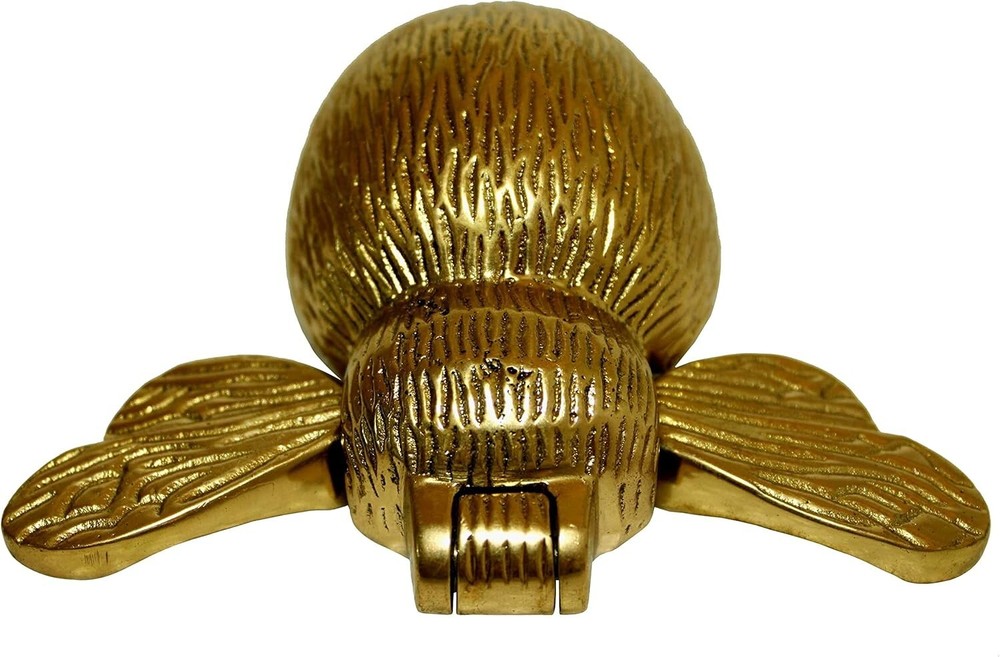 Solid Handmade Delightful Brass Bumblebee Door Knocker for Front Door