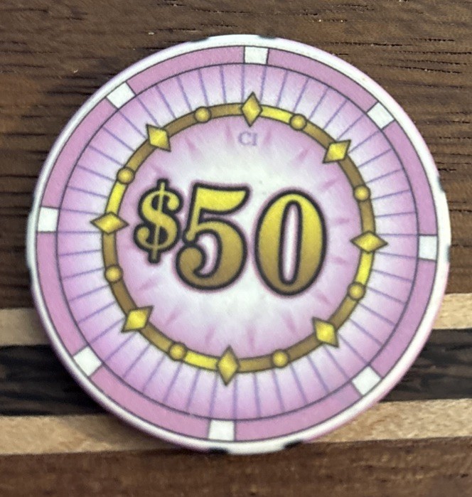 $50 Casino Chip Sample