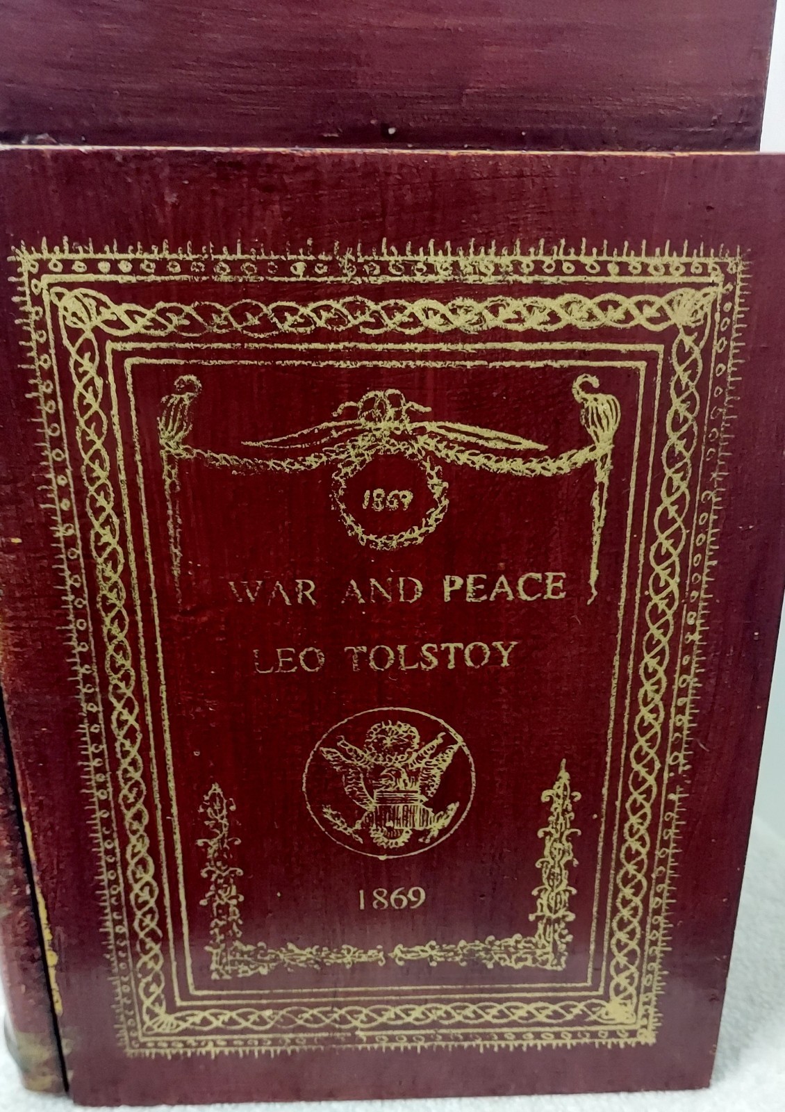 Vtg Faux Book Hidden CD Storage Secret Compartment Box Decorative Home Decor