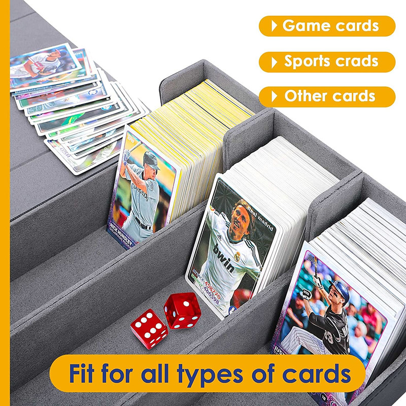 Card Storage Box for 1800+ PU Leather Storage Box Case