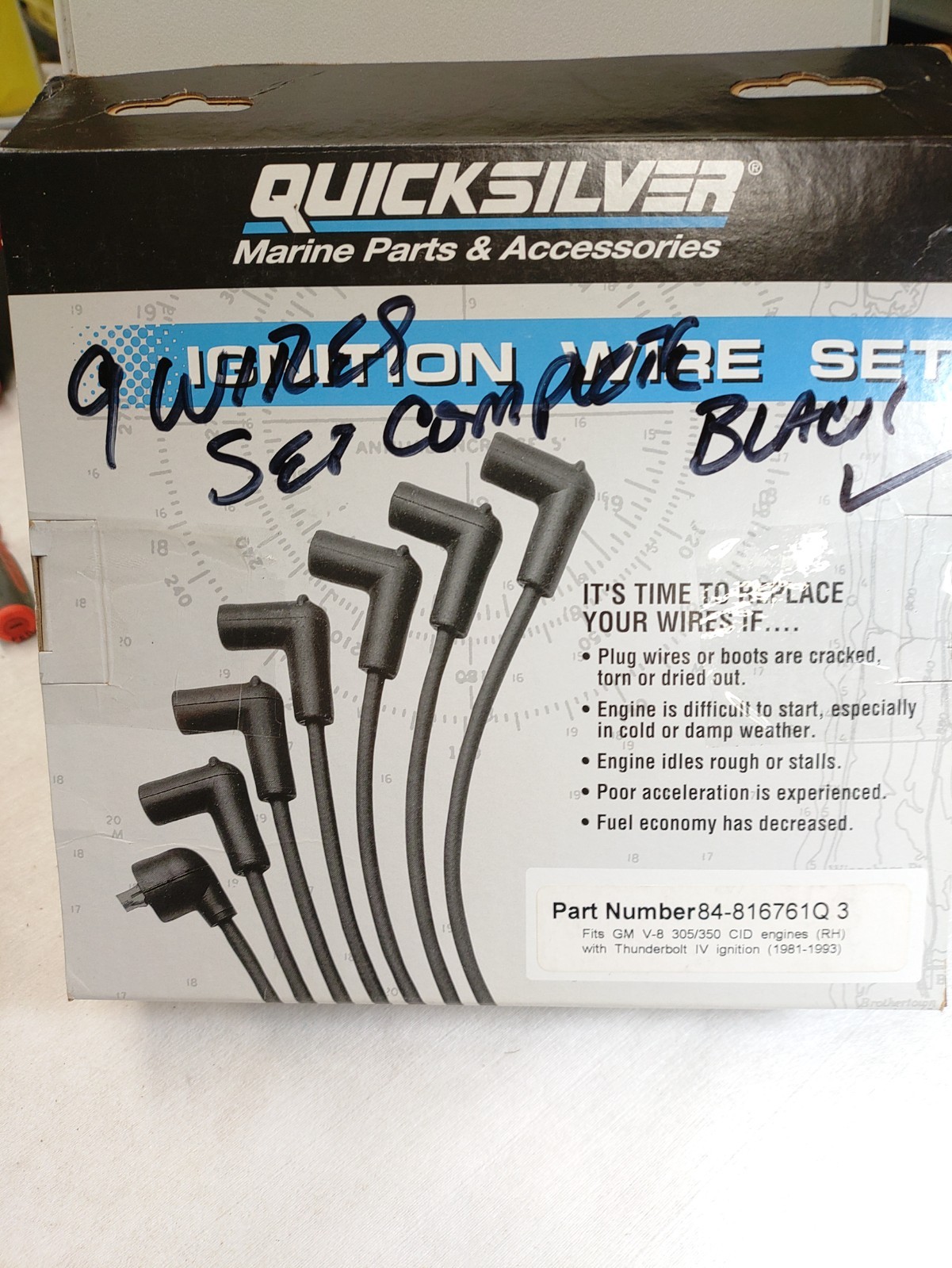 84-816761Q3 Mercury marine Spark Plug Wire Set