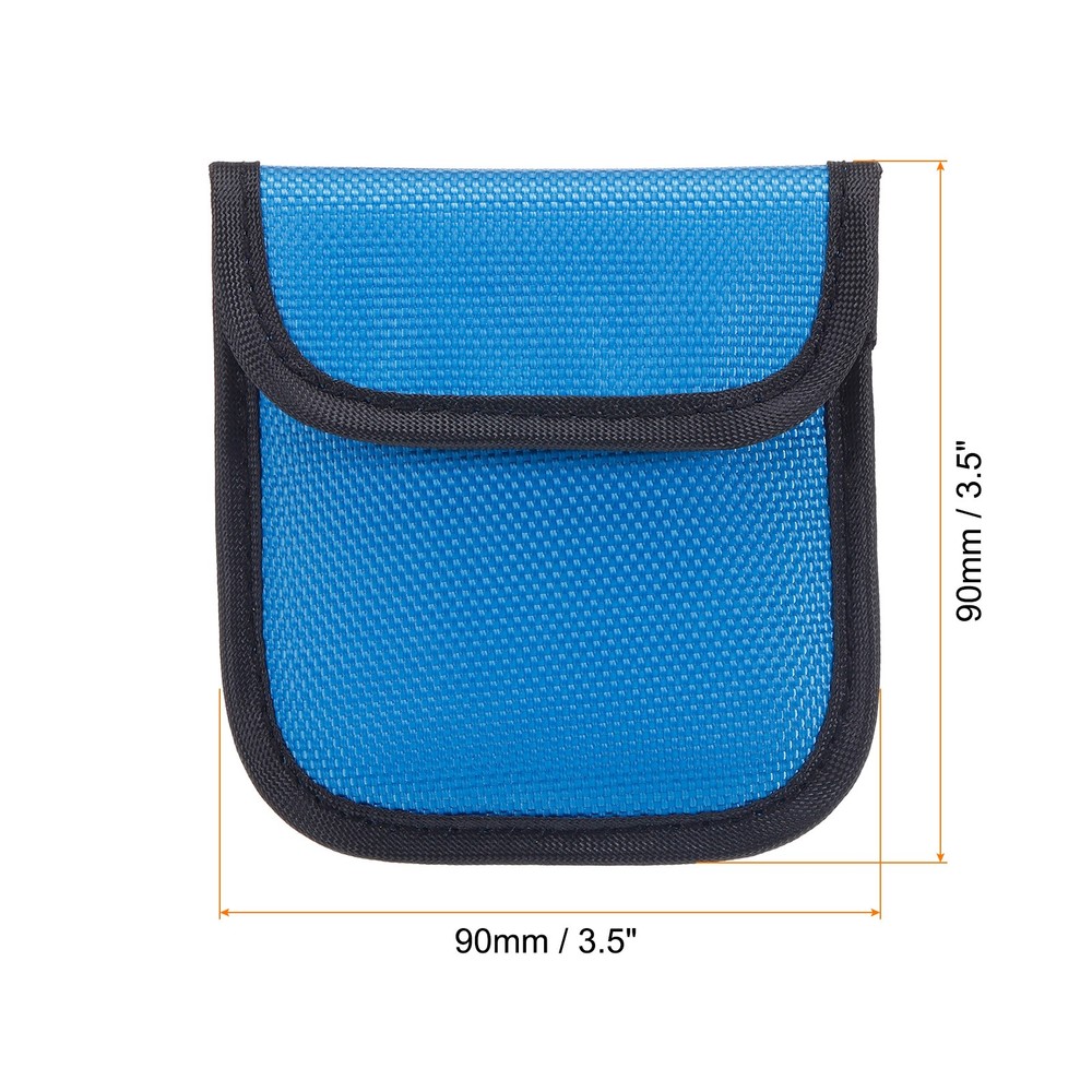 2Pcs 58mm Camera Filter Case Camera Filter Case Pouch Blue