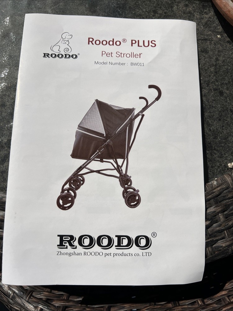 Roodo Plus Pet Buggy Dog Stroller for Small Medium Dogs
