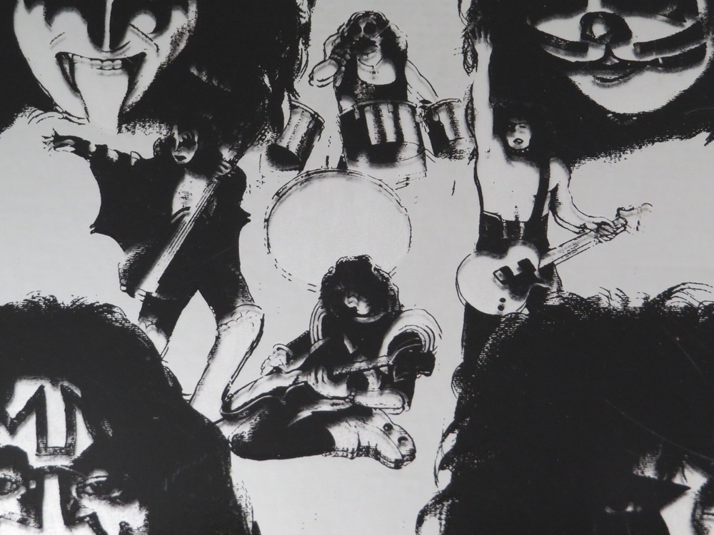 KISS CARNIVAL MIRROR 1970'S RARE LARGE SIZE VERSION