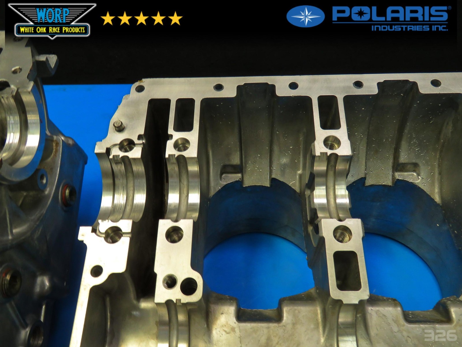 2011 POLARIS RZR XP 900 MATCHED CRANKCASE CRANK CASE SET BOTTOM END