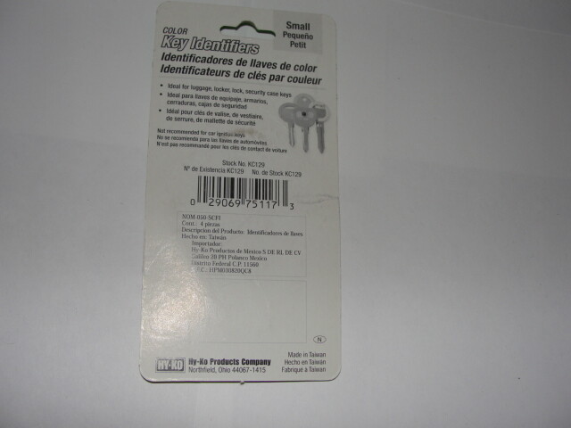 Key Identifiers,No KC129, Hy-Ko Prod Co