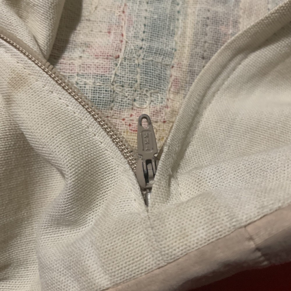 Vintage Log Cabin Patchwork Small Cotton Accent Pillowcase