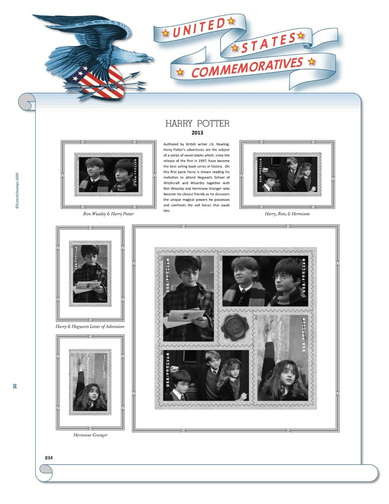 2013 U.S. Commemorative Singles COMPLETE Supplement (White Ace Alternative)