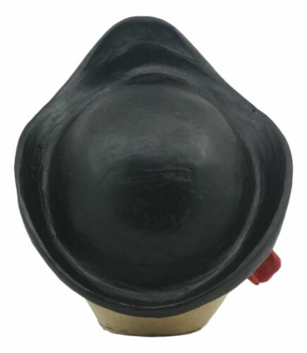 Pirate Captain Hook Marauder Skull With Golden Earring Statue Skeleton Decor