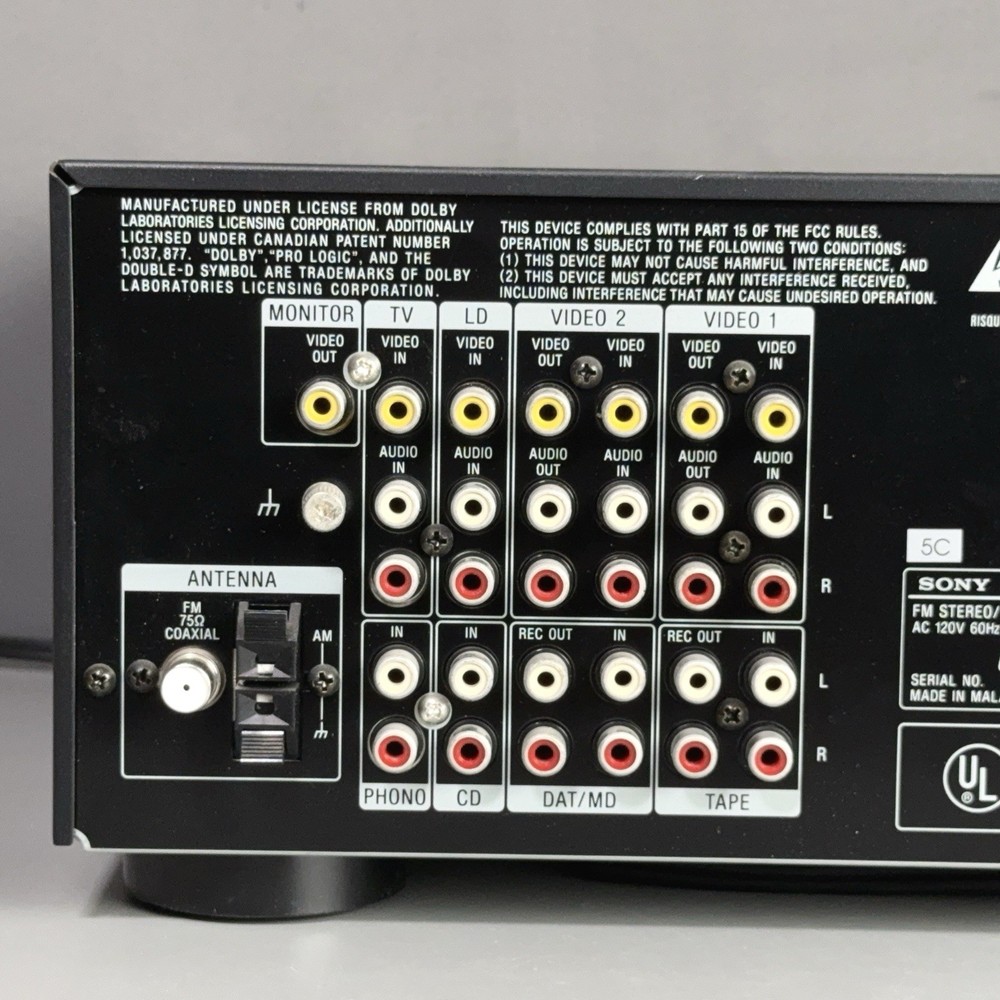 Sony STR-D865 Receiver Dolby Pro Logic Stereo & Remote Bundle