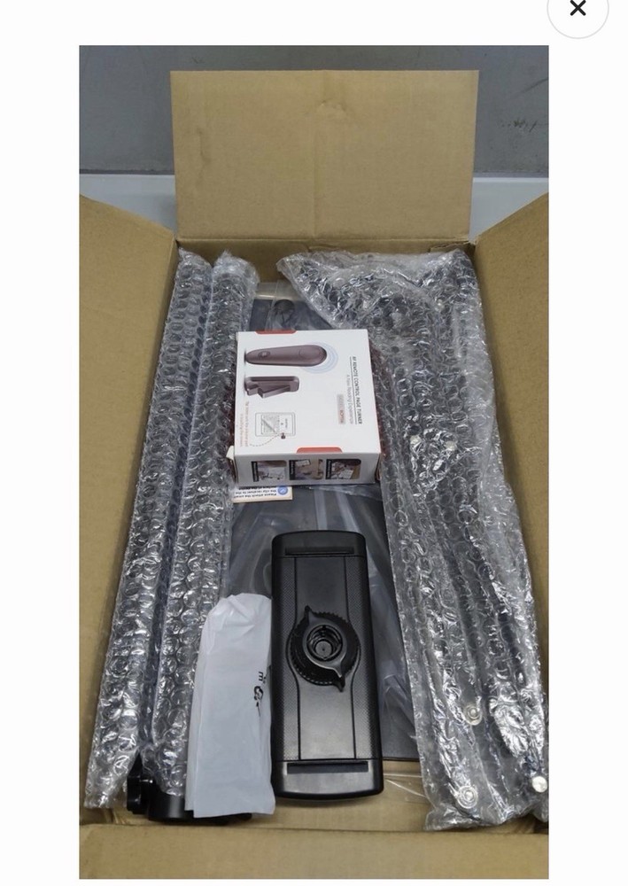 Floor Stand Tablet & E-Reader Holder, Remote Control, Adjustable, Universal, Bl…