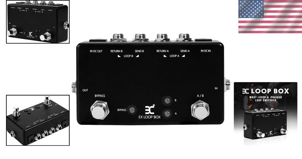 Guitar Effects Loop Switcher Passive Channel Switcher -Mini Guitar Effect Pedal