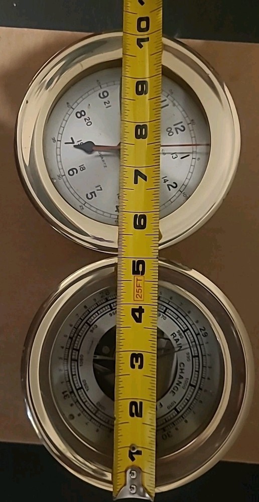 NAUTICAL CLOCK AND BAROMETER