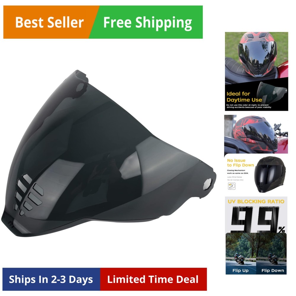 Visor Face Shield Replacement, IC-06 Visors Shield Compatible with IC-06 UV P...