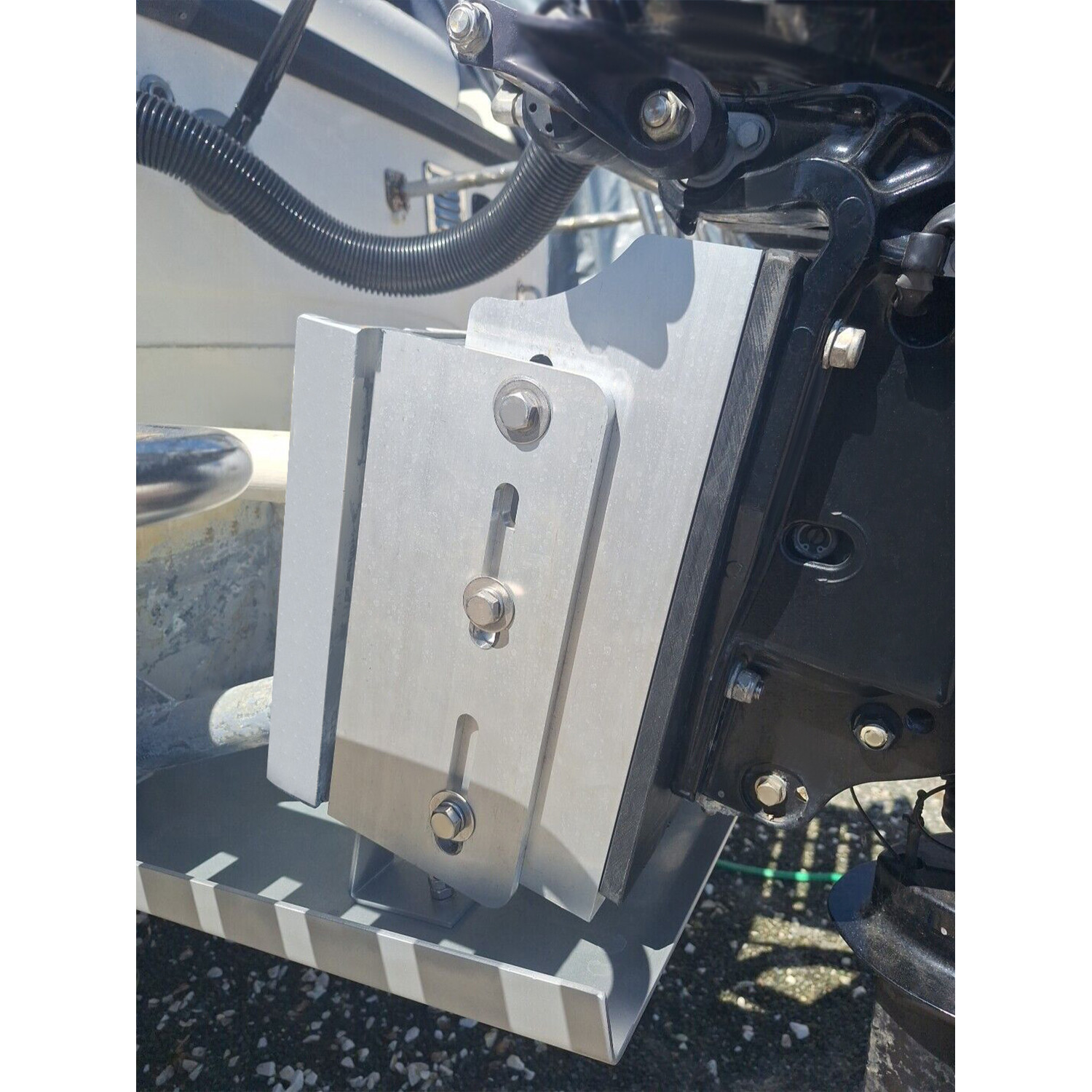 Aluminum 8'' Adjustable Outboard Boat Manual Jack Plate Motor Setback #JPL4800