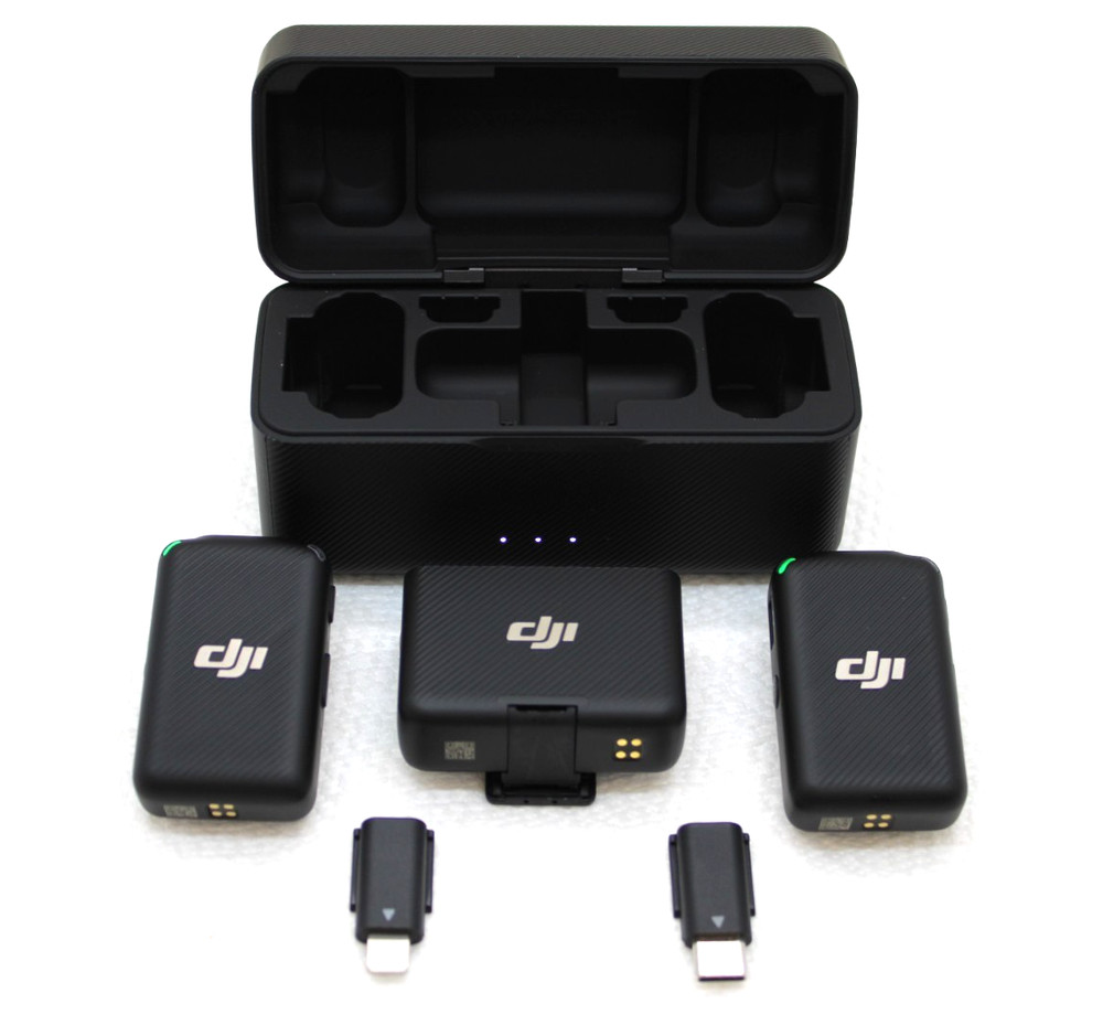 DJI Mic Dual-Transmitter Compact Digital Wireless Microphone Recorder ASB01