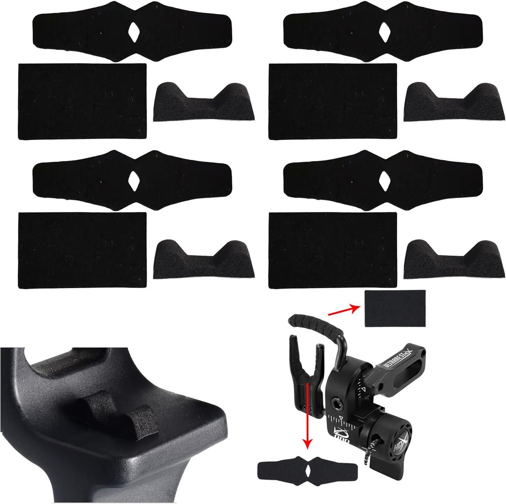 Anti-Slip Archery Arrow Rest Felt Tape - 4 Sets for Compound Bows