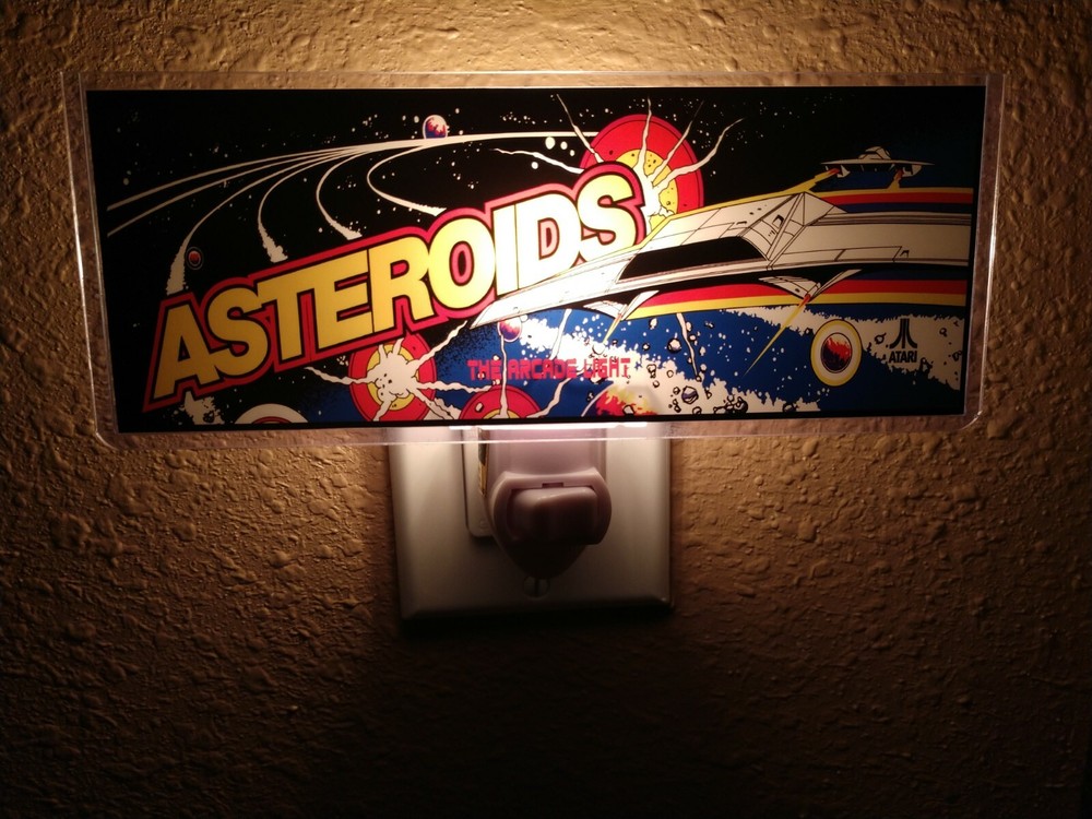 Asteroids Arcade Marquee Night Light