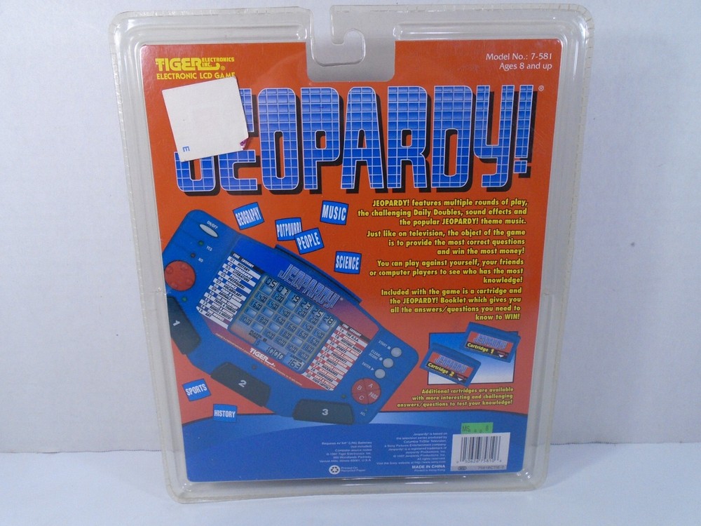1997 TIGER ELECTRONICS--JEOPARDY! ELECTRONIC GAME (NEW)