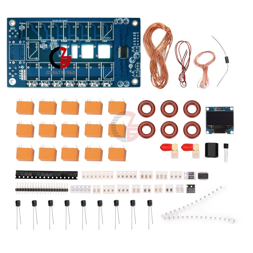 Automatic Antenna Tuner 100W 1.8-50MHz w/ 0.96" OLED ATU100 Assembled W/ Shell