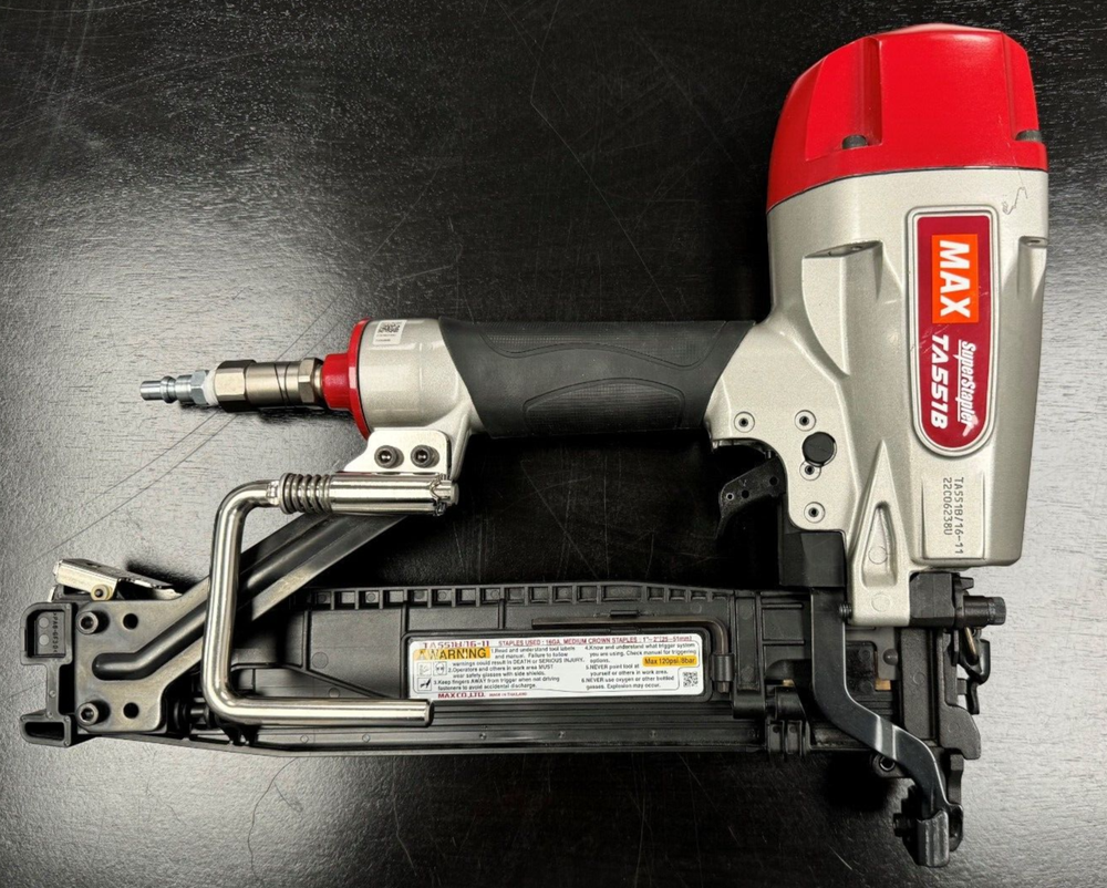 MAX TA551B/16-11 Pneumatic Medium Crown Stapler 1" to 2" Fastener Range