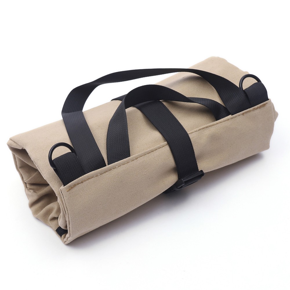 Multi-Purpose Roll Up Tool Bag - Durable Canvas Organizer with Pockets