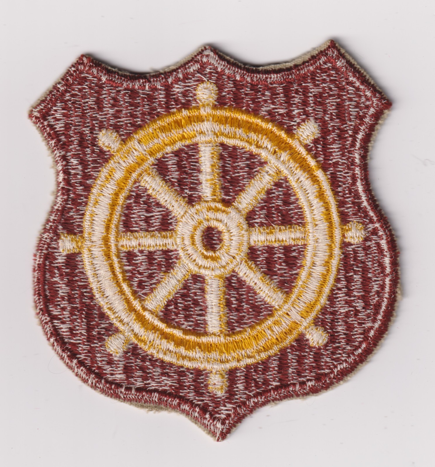 Ports of Embarkation patch ships wheel US Army real WWII make