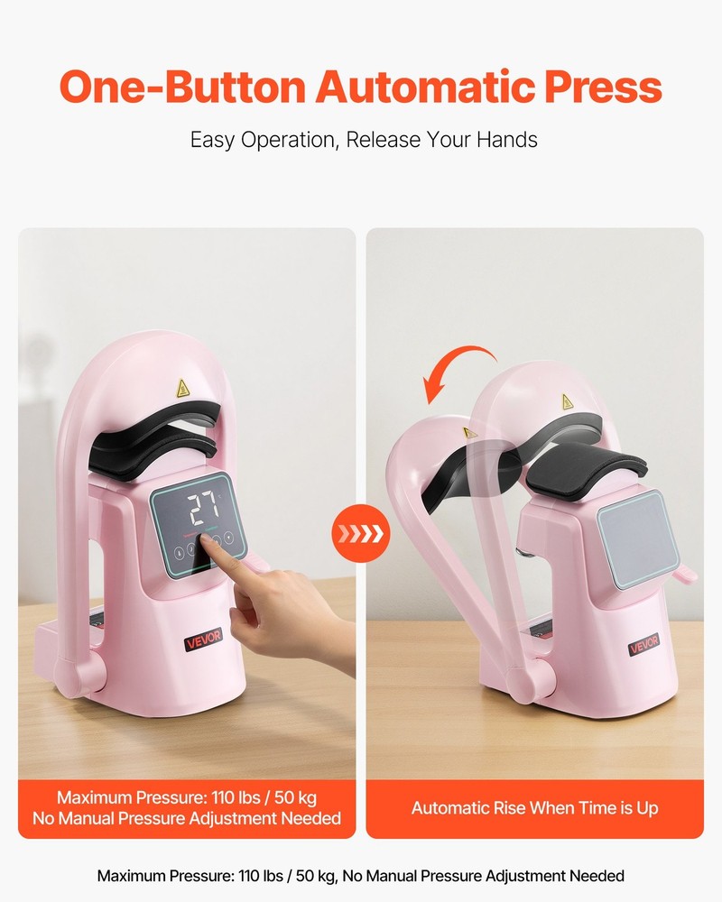 HOT/ Auto Hat Heat Press Machine,with 2pcs Interchangeable Platens,Automatic Op