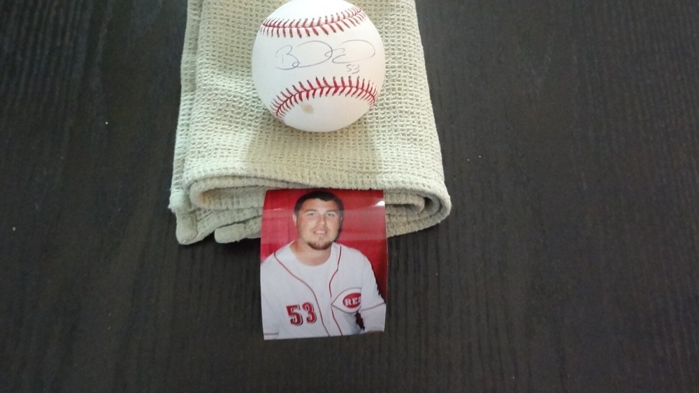 BRAD SALMON autographed baseball