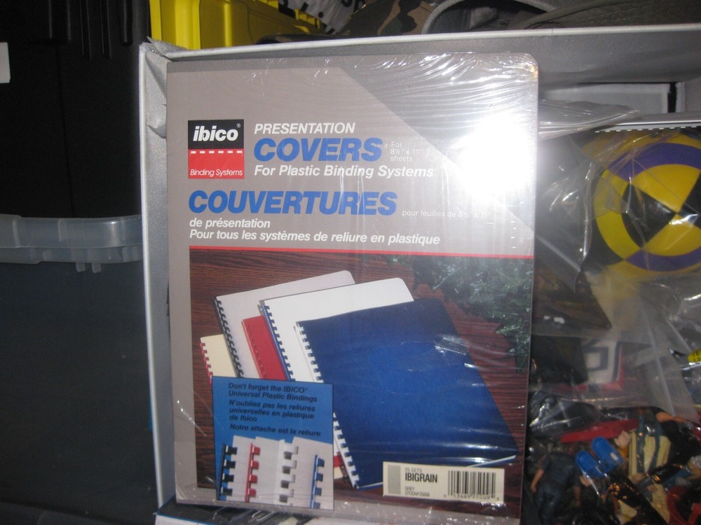 Grey Presentation Covers IBICO binding systems for COMB Binding Systems 25 New