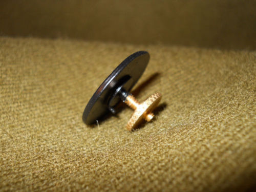 WWI Infantry (style 3) "French Made"Brown Variation Collar Disk