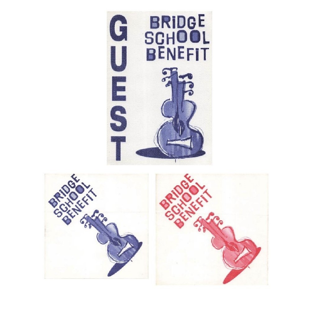 12th Annual Bridge School Benefit Backstage Pass  1998 Bundle 2