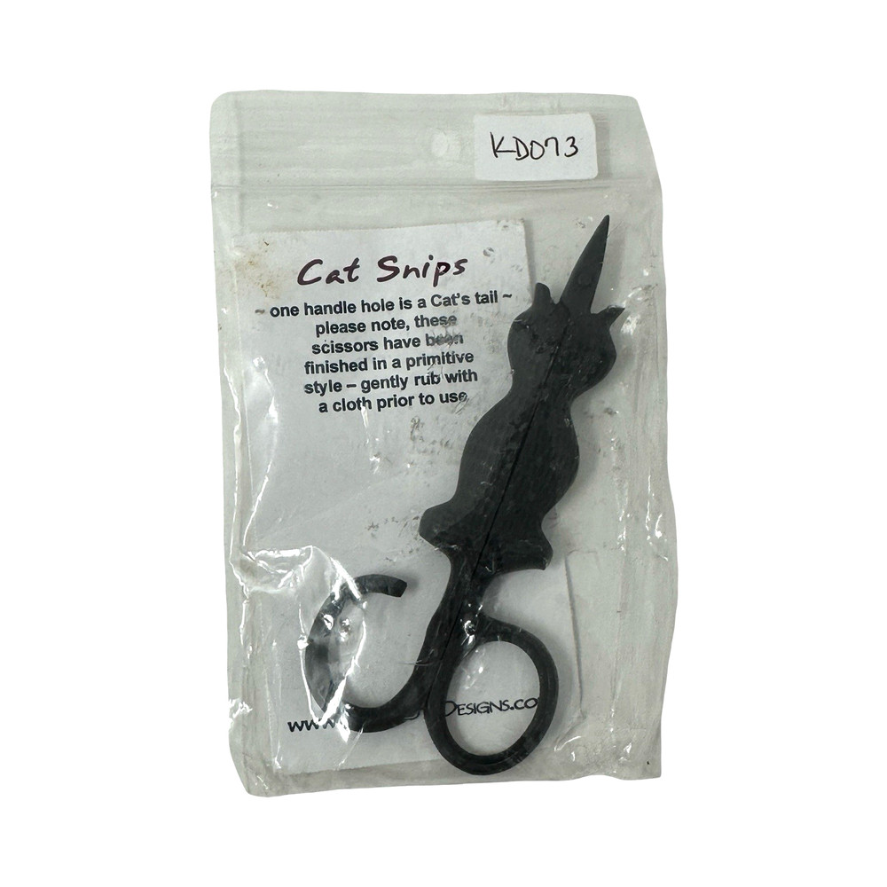 KelmScott Designs Scissors Cat Snips Embroidery Thread Sewing Primitive